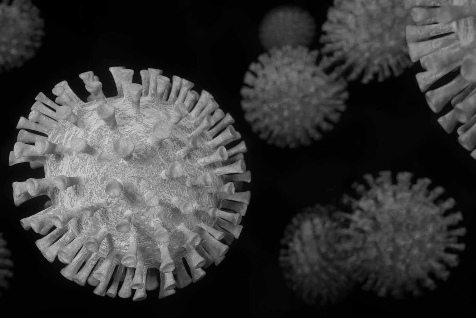 Mikroskopie des Covid-19 Virus